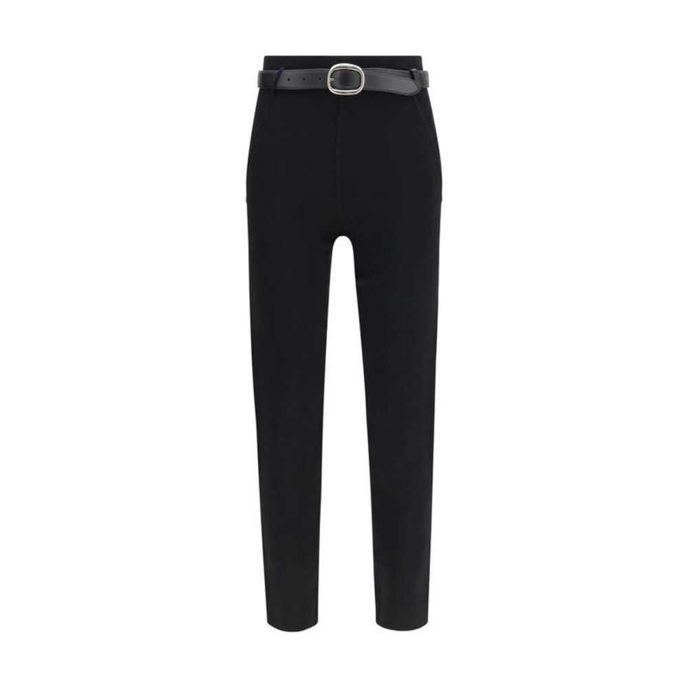 Self-Portrait Black Viscose Skinny Women's Pants